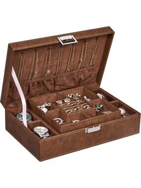 Stylish Jewelry Organizer Box for Men & Women - Perfect Gift & Storage Solution